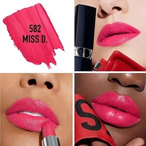 DIOR 582 “MISS D” METALLIC LIPSTICK